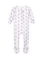 God is With You Floral PJ Footed Onesie Bamboo