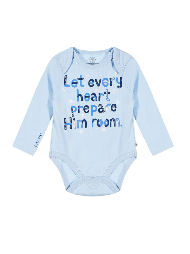 Baby Prepare Him Room Bodysuit Cotton | Long Sleeve