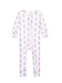 God is With You Floral PJ Footless Onesie Bamboo