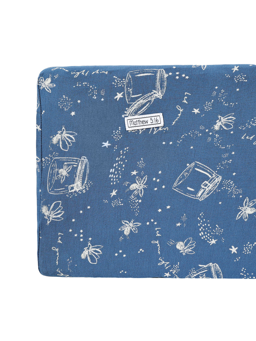 Let Your Light Shine Fireflies Bedsheet Bamboo