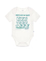 Baby God's Got My Back Teal Bodysuit Cotton | Short Sleeve