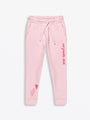 No Greater Love Pink Cotton Fleece Jogger