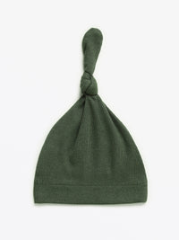 Solid Olive Hat Ribbed Cotton/Bamboo Blend