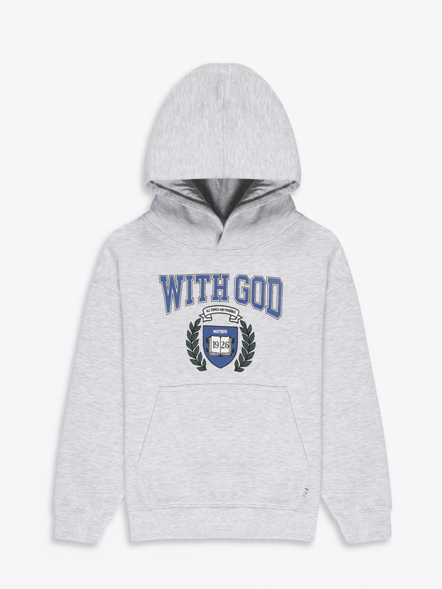 With God Cotton Fleece Hoodie