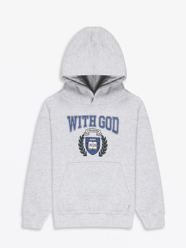 With God Cotton Fleece Hoodie