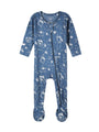 Let Your Light Shine Fireflies PJ Footed Onesie Bamboo