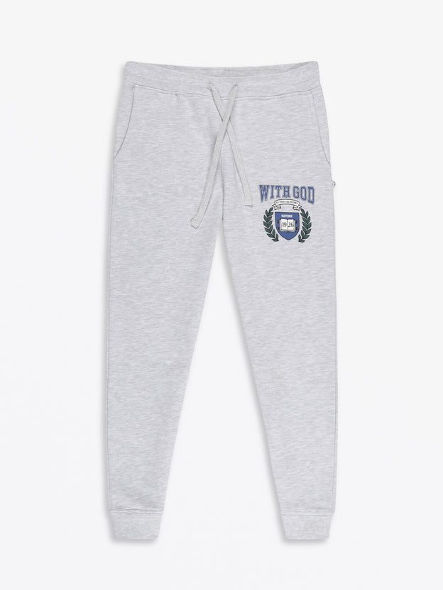 With God Cotton Fleece Jogger