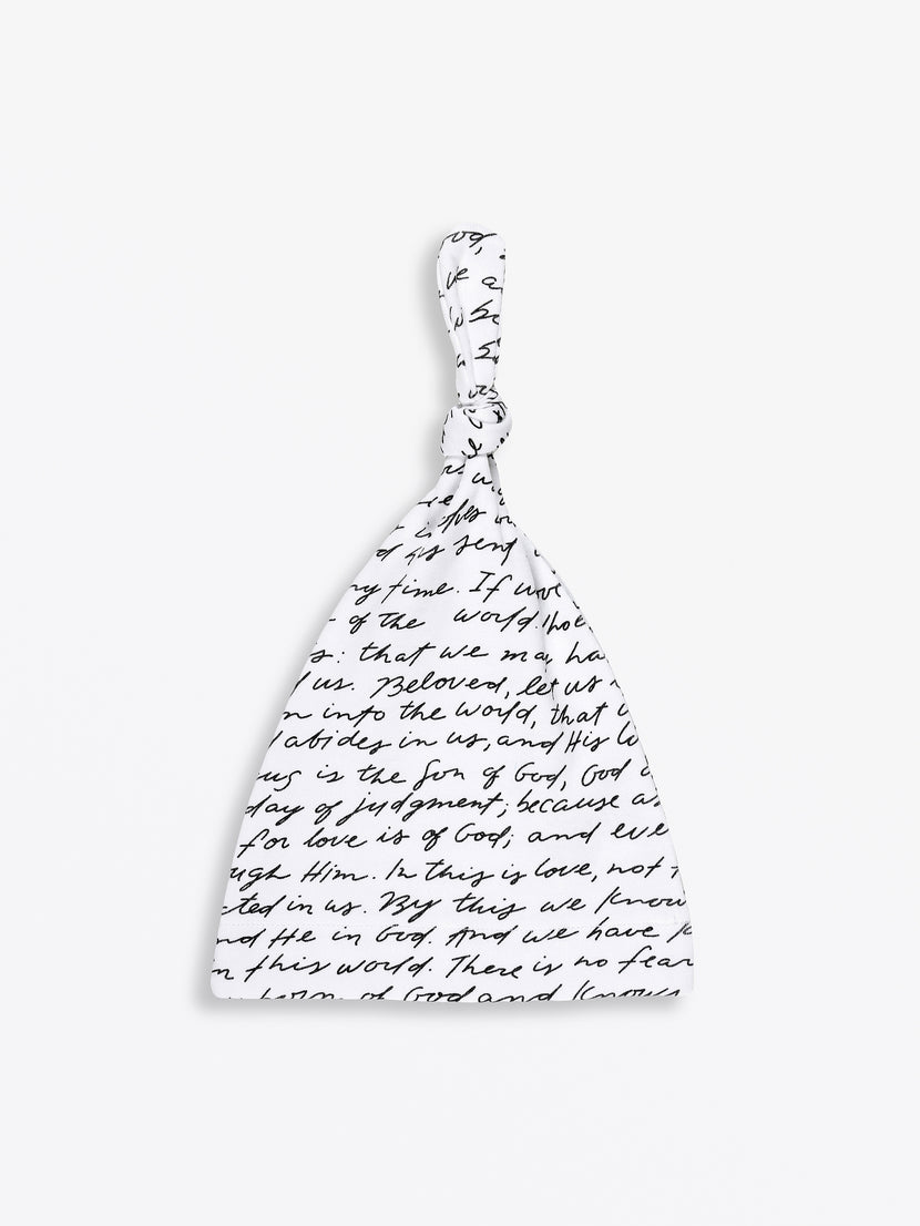 Love One Another Knotted Hat Cotton