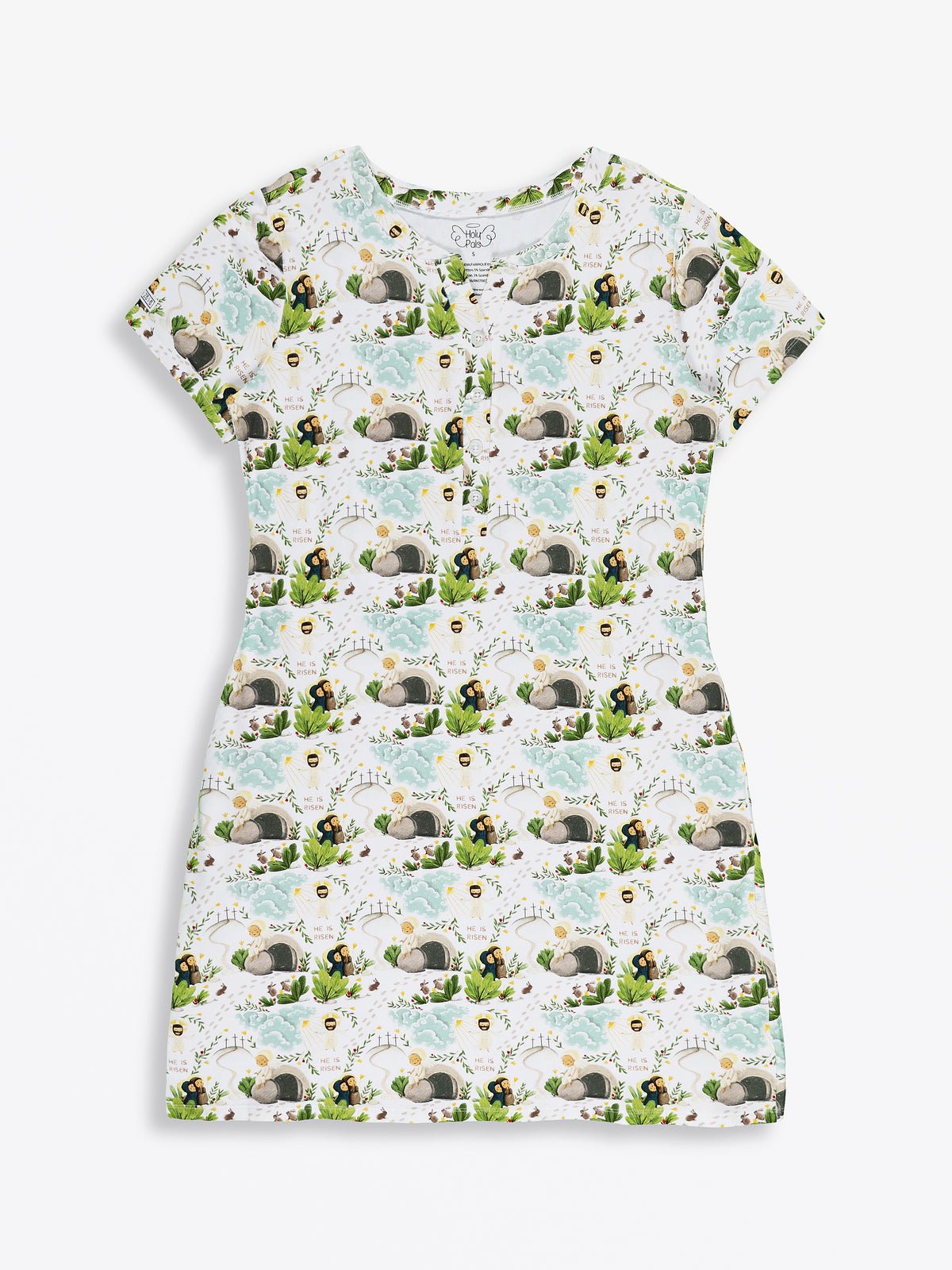 He Is Risen Women's PJ Nightgown Cotton