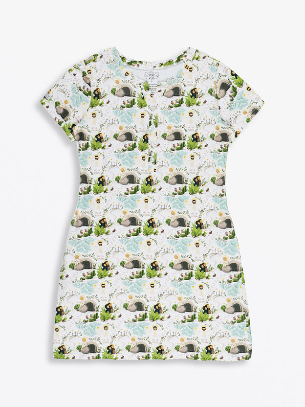 He Is Risen Women's PJ Nightgown Cotton