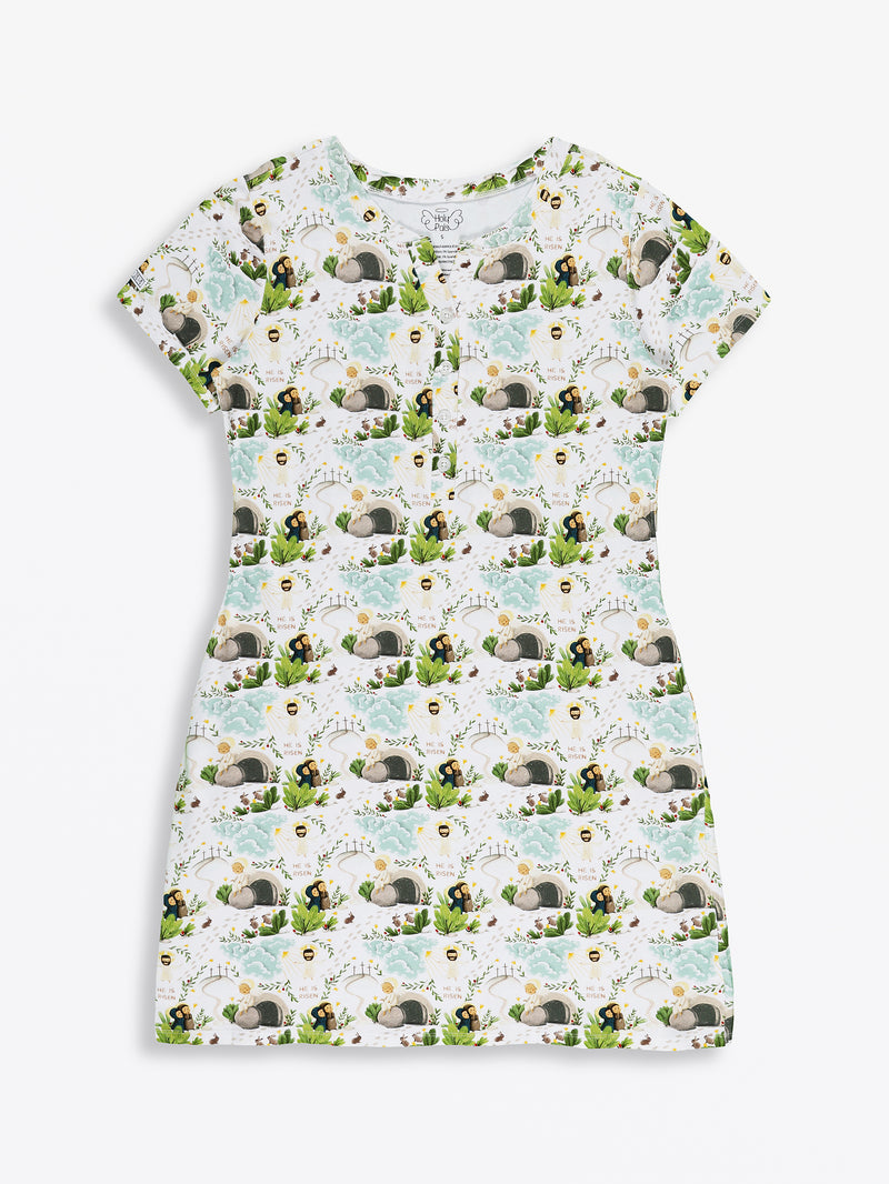 He Is Risen Women's PJ Nightgown Cotton