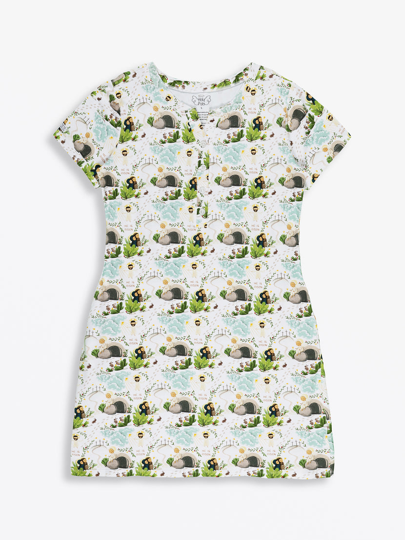 He Is Risen Women's PJ Nightgown Cotton