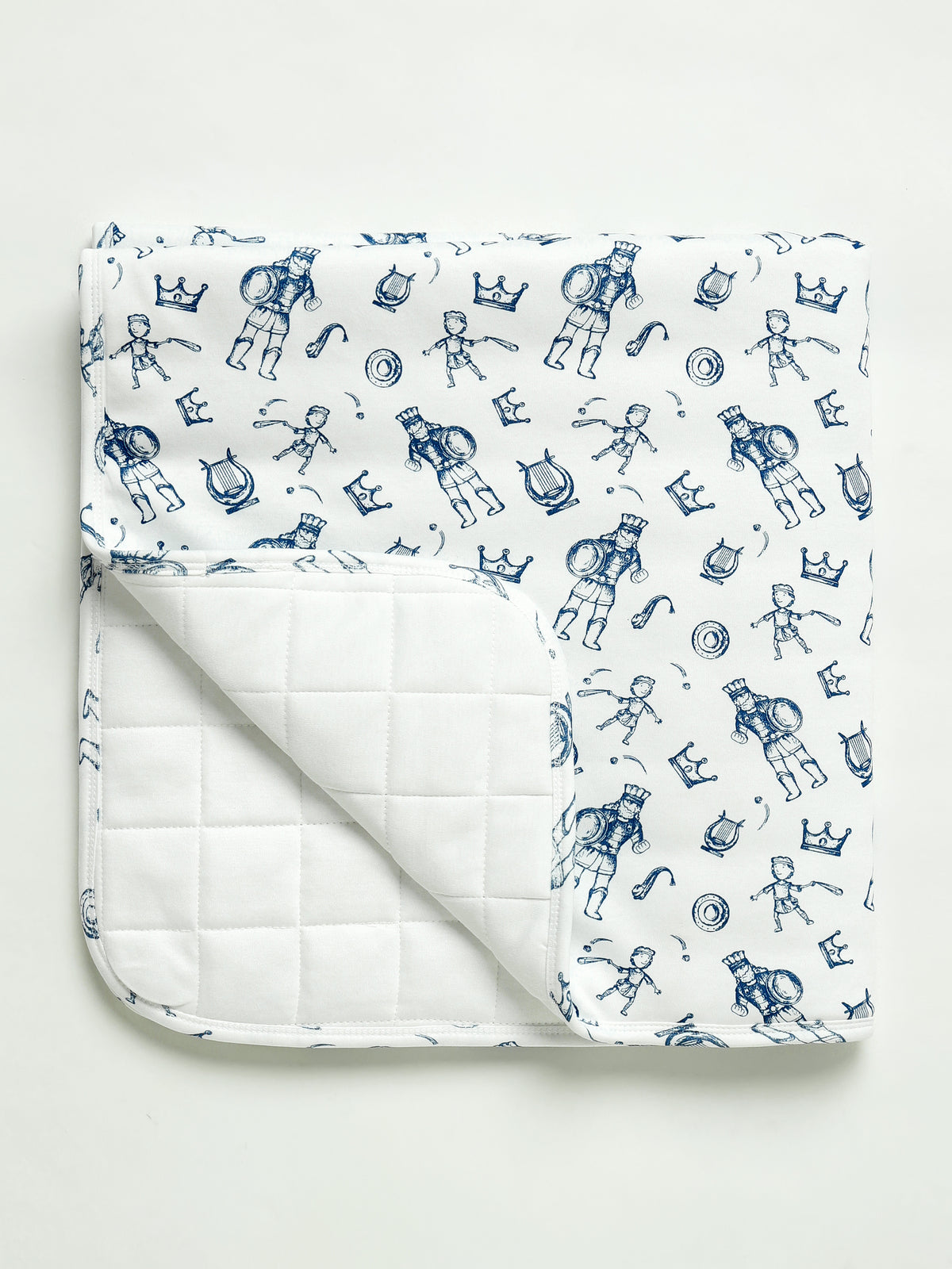 David & Goliath Blue Blanket Cotton
