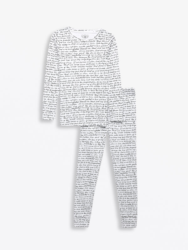 Love One Another PJ Long Sleeve Set Cotton