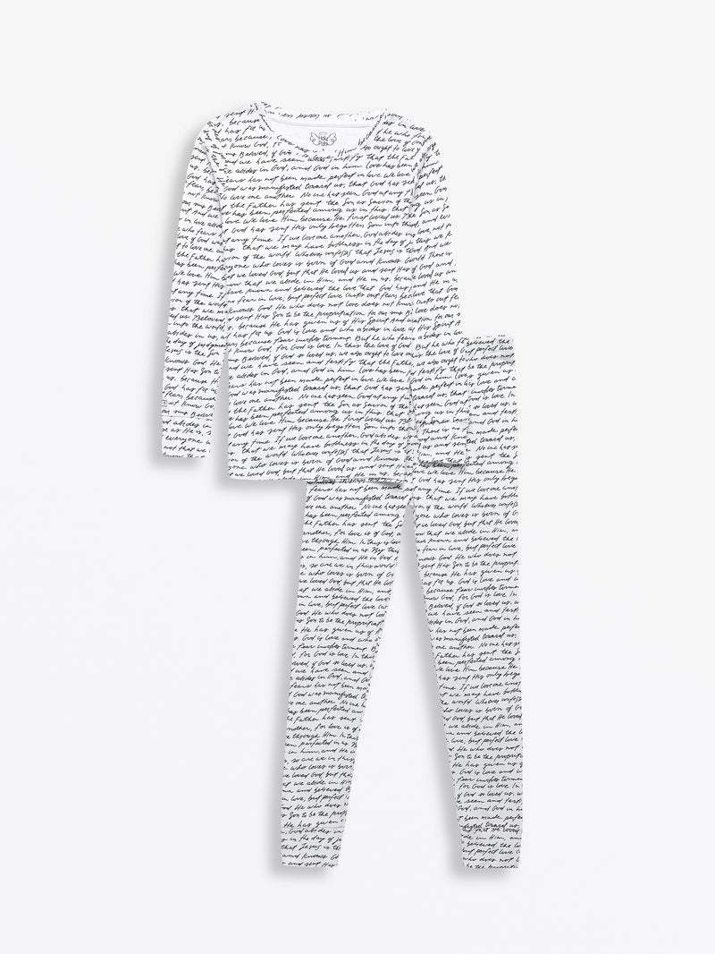 Love One Another PJ Long Sleeve Set Cotton