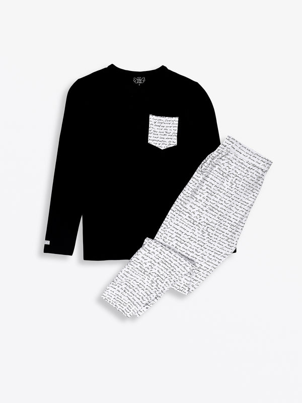 Love One Another Mens PJ Set Cotton