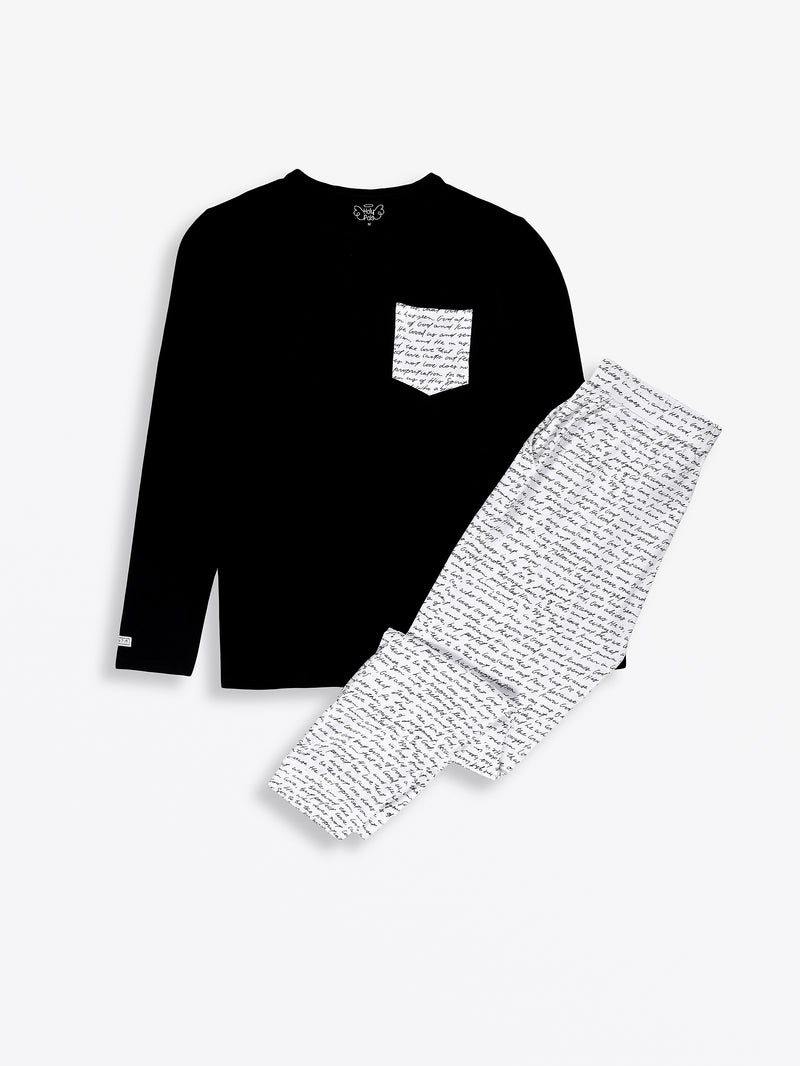 Love One Another Mens PJ Set Cotton