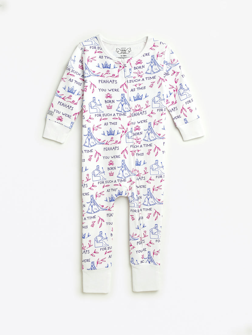 Queen Esther Footless Onesie PJ Cotton