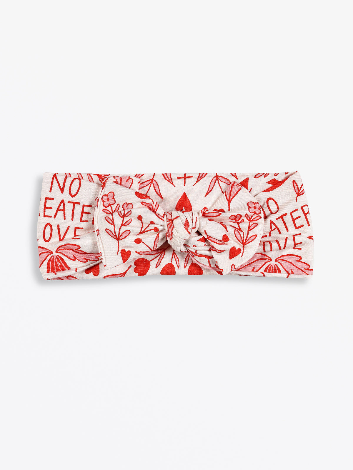 No Greater Love Pink Headband Bamboo