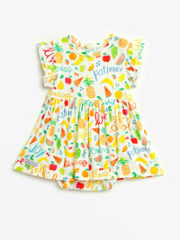 Fruit of the Spirit Short Sleeve Twirl Dress Bodysuit Cotton