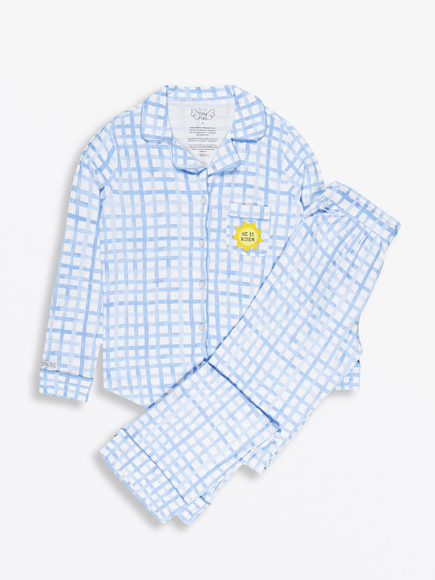 The Risen Son Womens PJ Notch Collar Set Bamboo