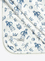 David & Goliath Blue Swaddle Cotton