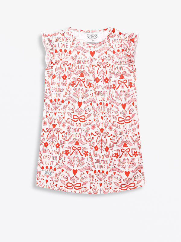 No Greater Love Pink PJ Girls Nightgown Polyester