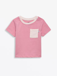 Pink Prayer Pocket Short Sleeve T-Shirt Cotton