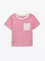 Kids Pink Prayer Pocket T-Shirt | Short Sleeve