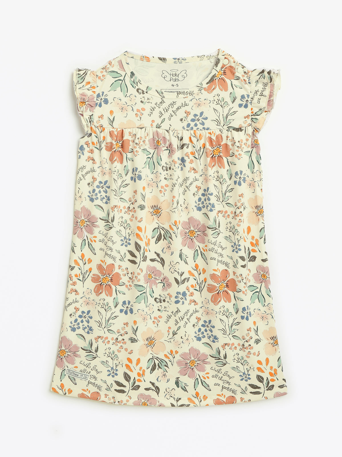 All Things Are Possible PJ Girls Nightgown Polyester