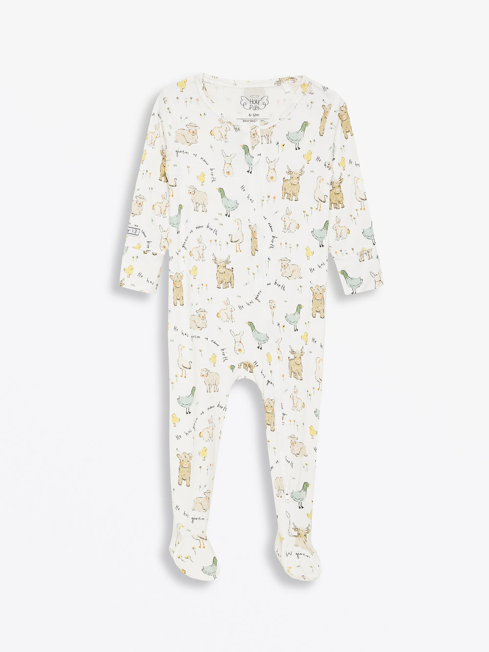 New Birth PJ Footed Onesie Bamboo