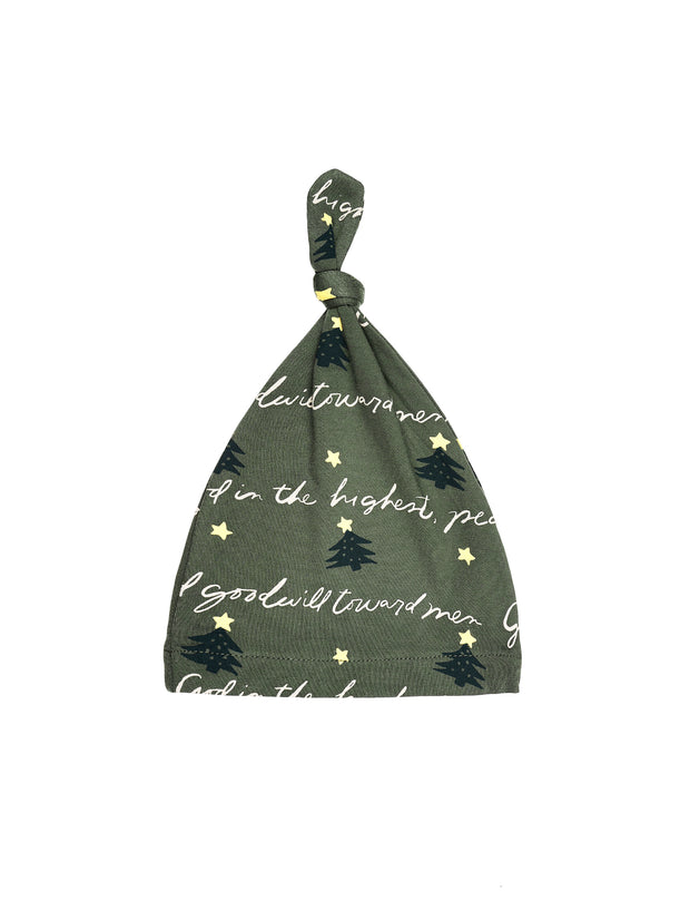 Glory to God Olive Knotted Hat Bamboo