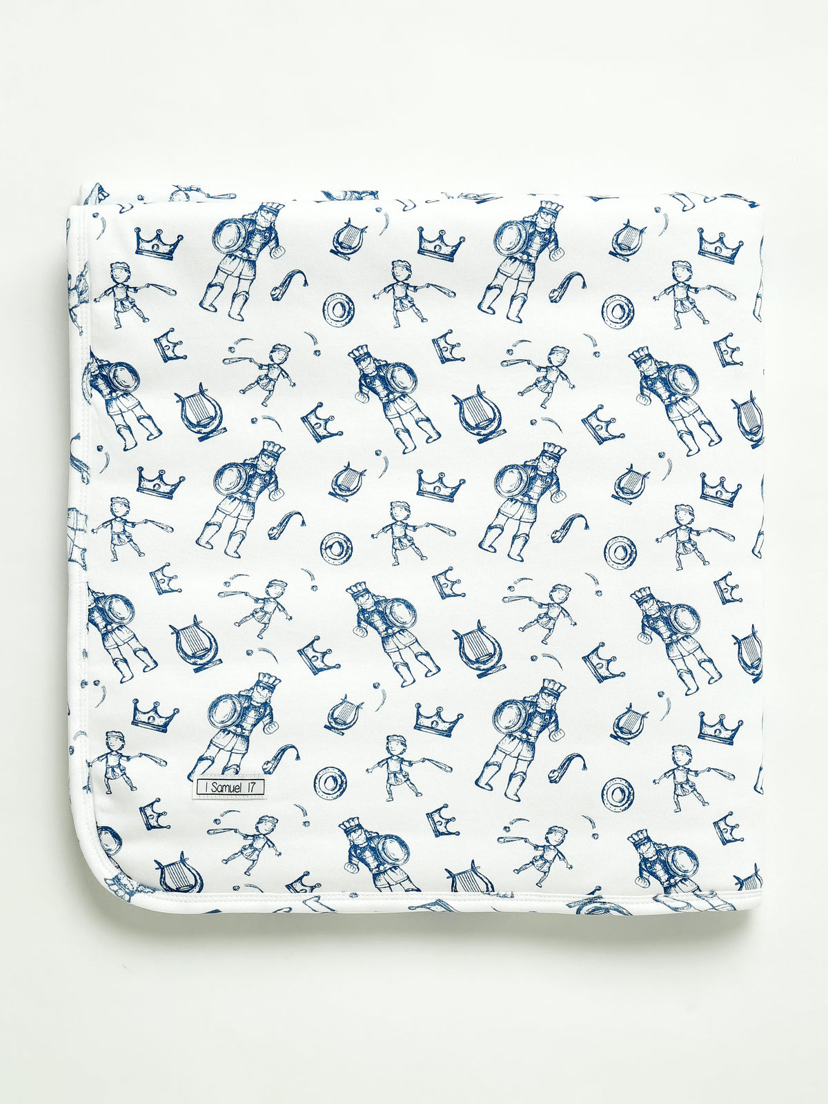 David & Goliath Blue Blanket Cotton