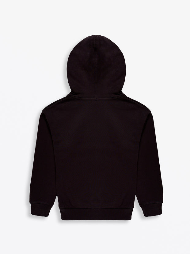 No Greater Love Vintage Washed Black Cotton Fleece Hoodie