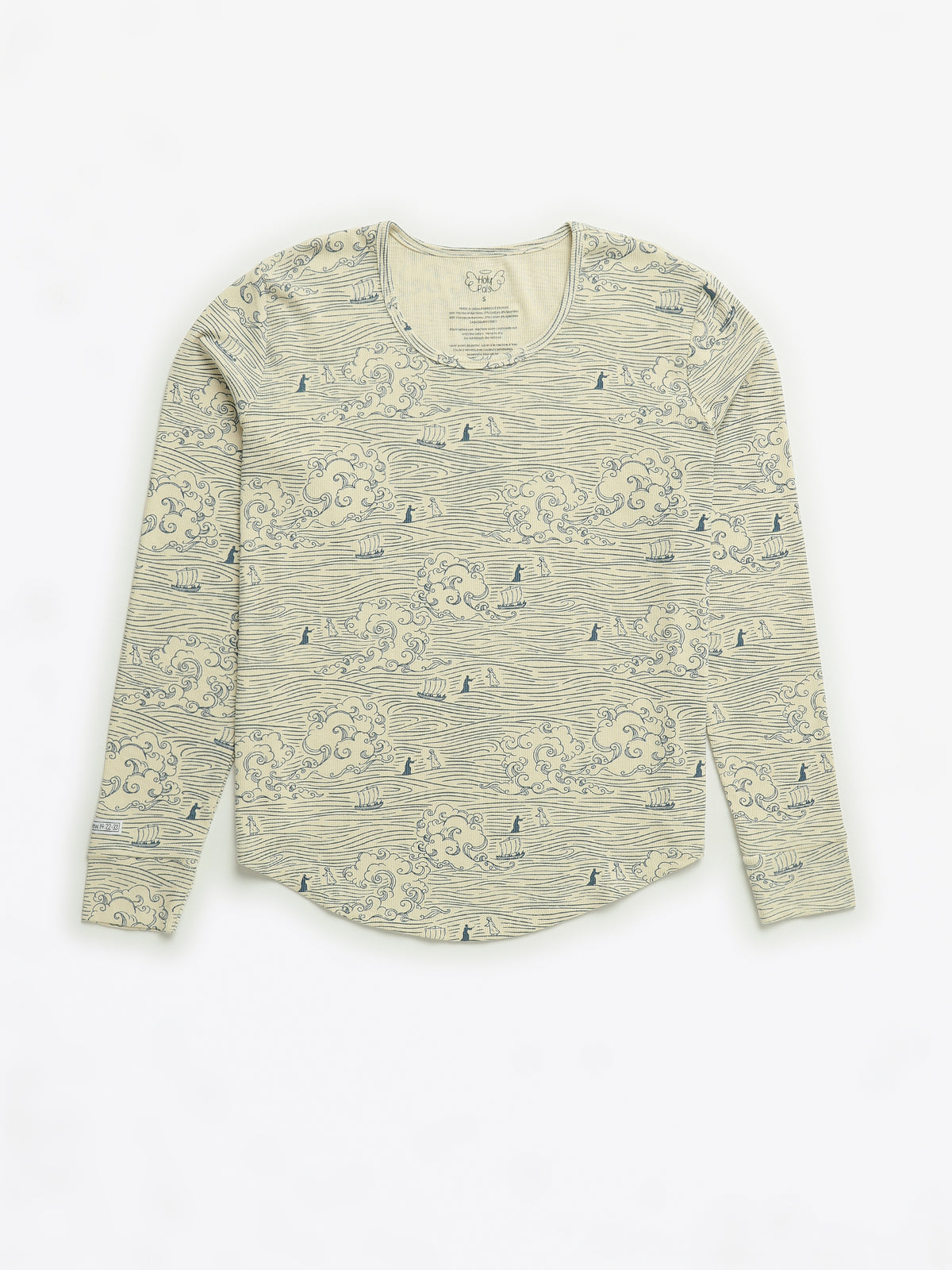 Walking on Water Womens PJ Jogger Set Ribbed Cotton/Bamboo Blend