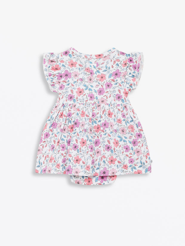 God is Love Short Sleeve Twirl Dress Bodysuit Cotton