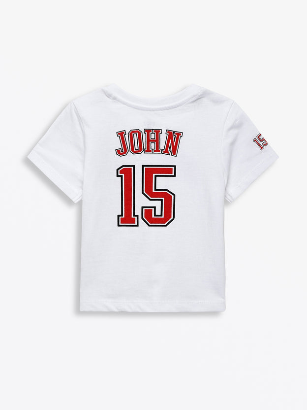 Baby No Greater Love White T-Shirt Cotton | Short Sleeve