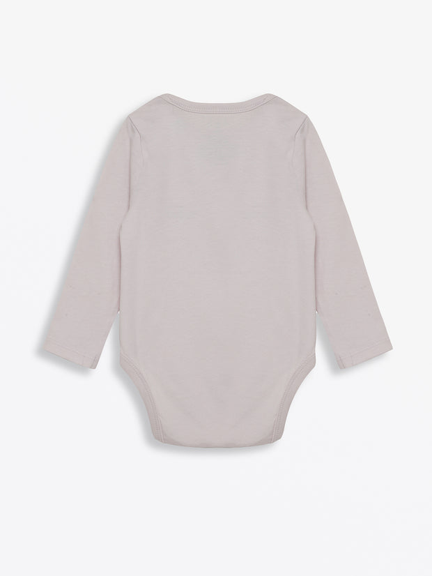 Baby Orchid Prayer Pocket Bodysuit | Long Sleeve