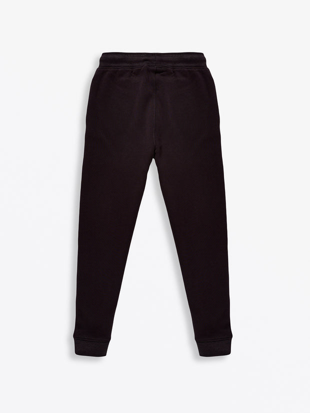 No Greater Love Vintage Washed Black Cotton Fleece Jogger