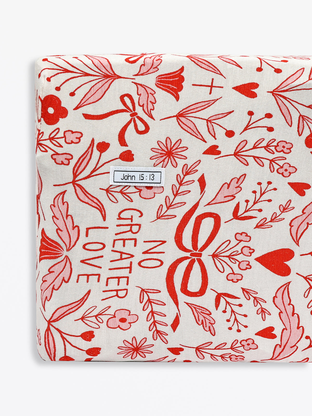 No Greater Love Pink Bedsheet Bamboo