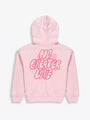 No Greater Love Pink Cotton Fleece Hoodie