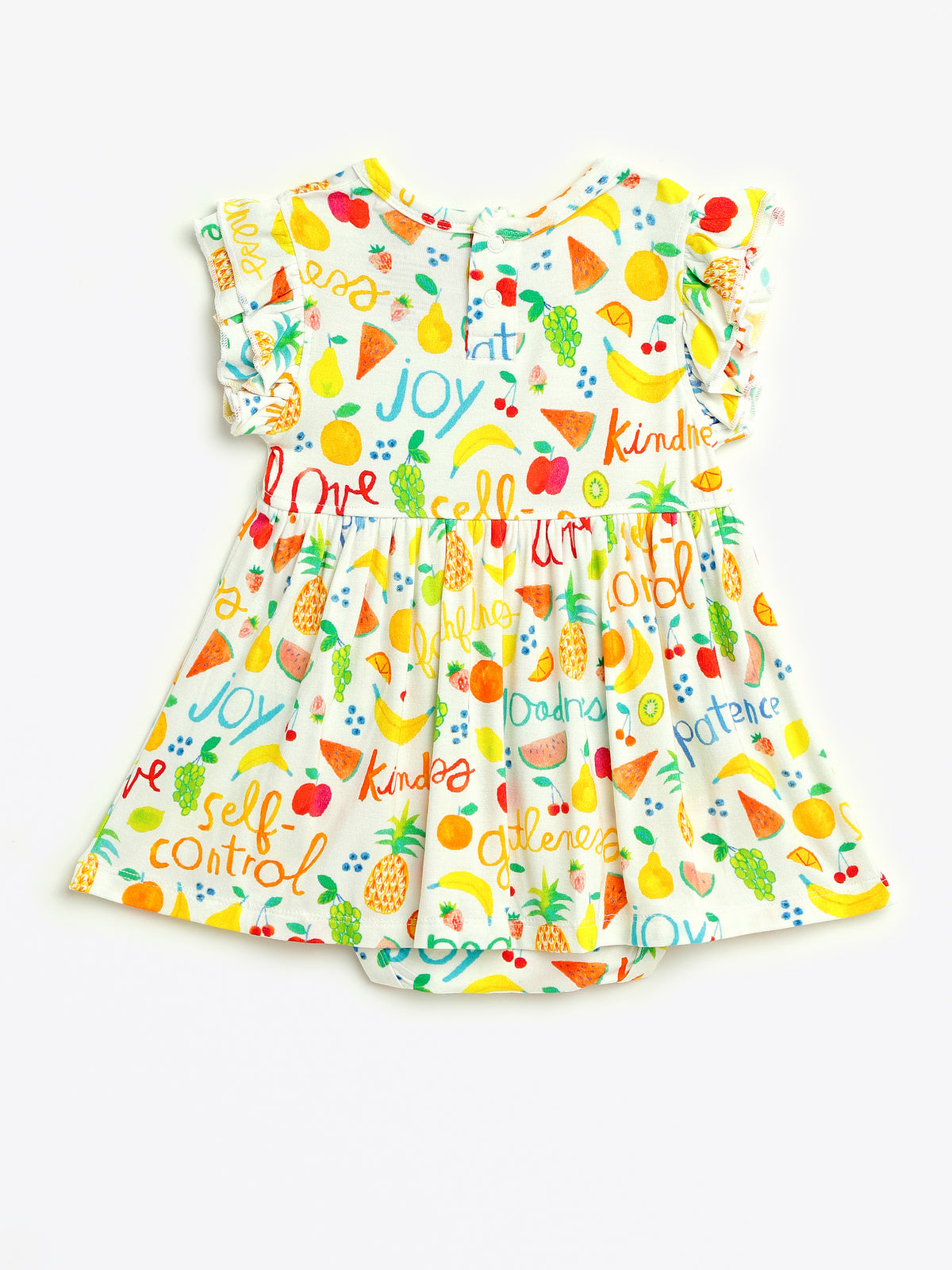 Fruit of the Spirit Short Sleeve Twirl Dress Bodysuit Cotton