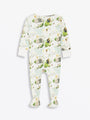 He Is Risen PJ Footed Onesie Cotton