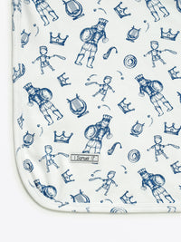 David & Goliath Blue Swaddle Cotton