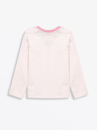 Pink Prayer Pocket Long Sleeve T-Shirt Cotton