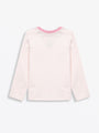 Kids Pink Prayer Pocket T-Shirt | Long Sleeve