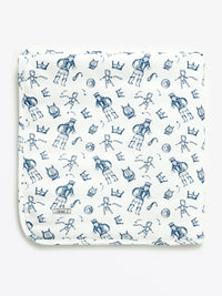 David & Goliath Blue Blanket Cotton