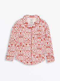 No Greater Love Pink Women's PJ Notch Collar Set Bamboo