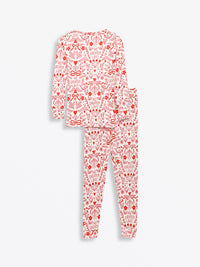 No Greater Love Pink PJ Long Sleeve Set Cotton