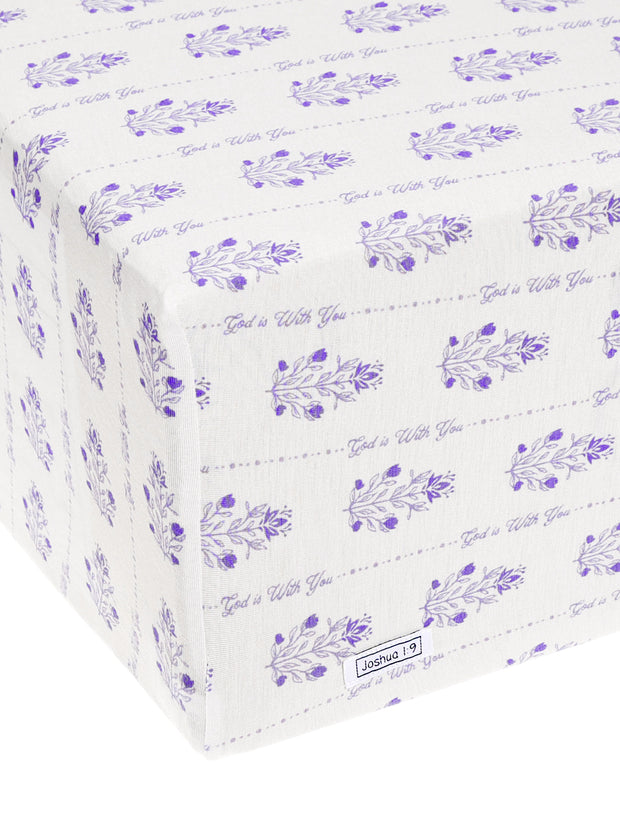 God is With You Floral Bedsheet Bamboo